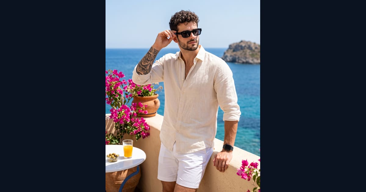 Men's Summer Style Prompt AI Image Prompt Result