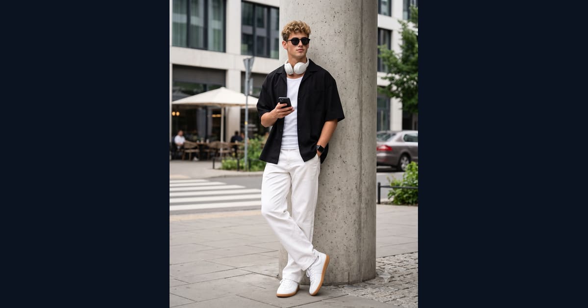 Urban Men's Street Style AI Image Prompt Result