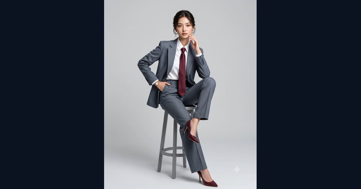 Female Power Suit Generation Prompt AI Image Prompt Result