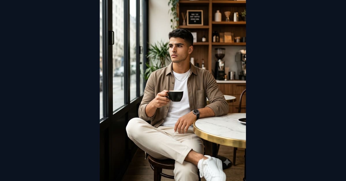 Men's Casual Fashion Prompt AI Image Prompt Result