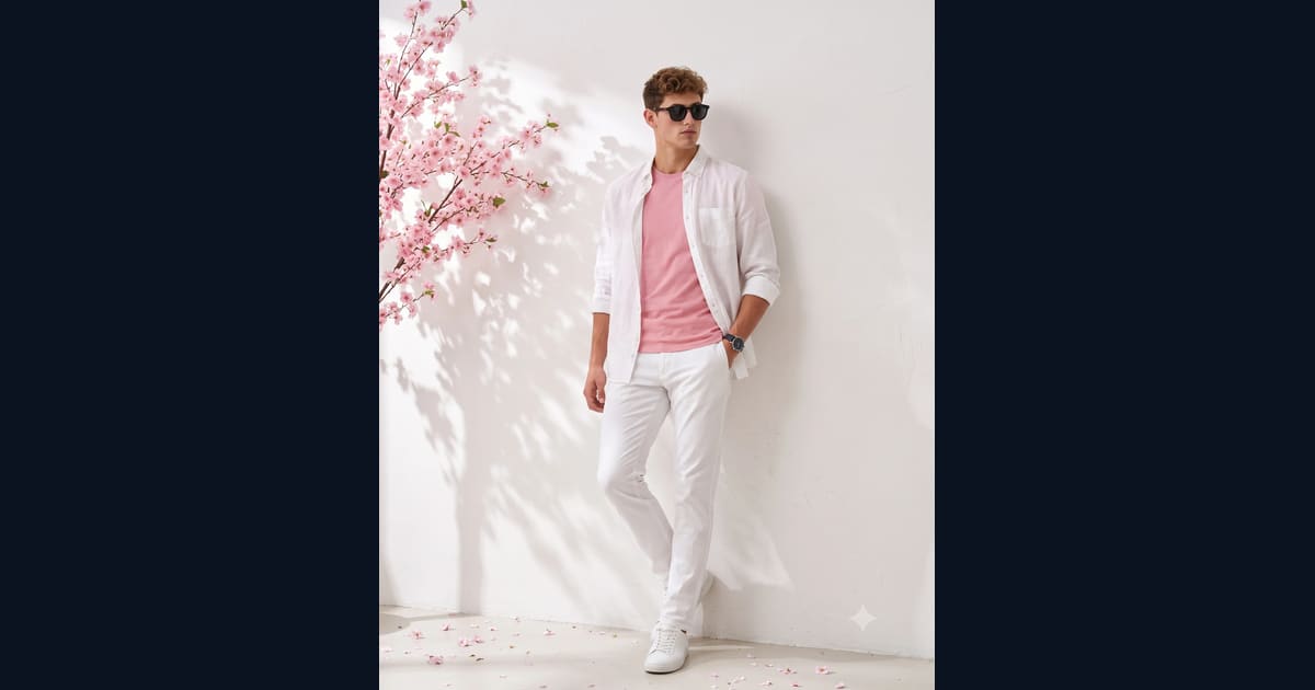 Men's Spring Fashion AI Image Prompt Result