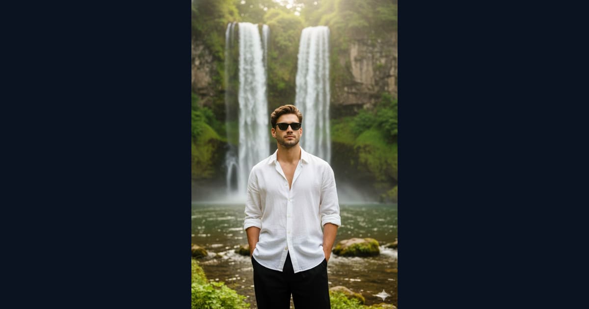 Chasing Waterfalls AI Image Prompt Result