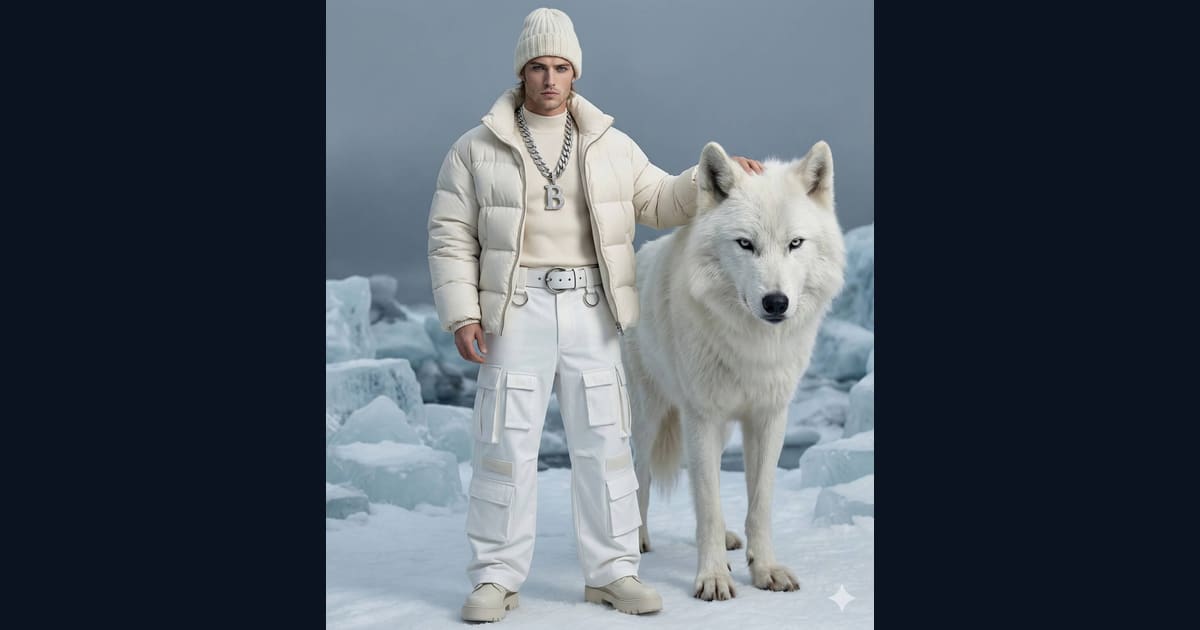 Frostbite & Fashion AI Image Prompt Result
