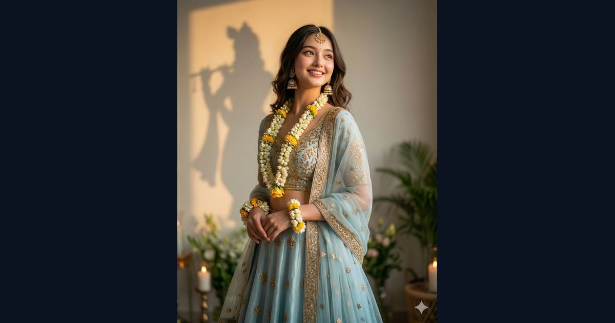 Cinematic traditional lord krishna AI Image Prompt Result