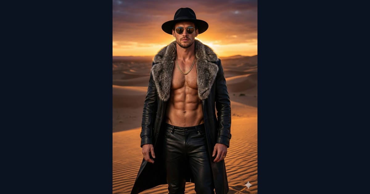 Leather & Sands AI Image Prompt Result