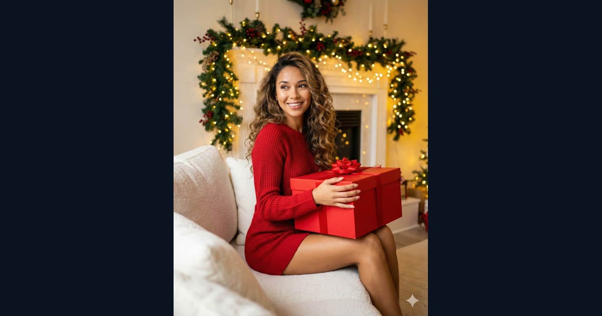 Holding the Perfect Gift AI Image Prompt Result