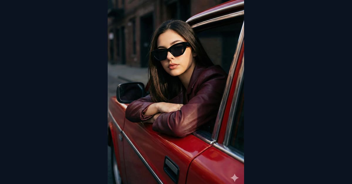 Leather & Lens Flare AI Image Prompt Result