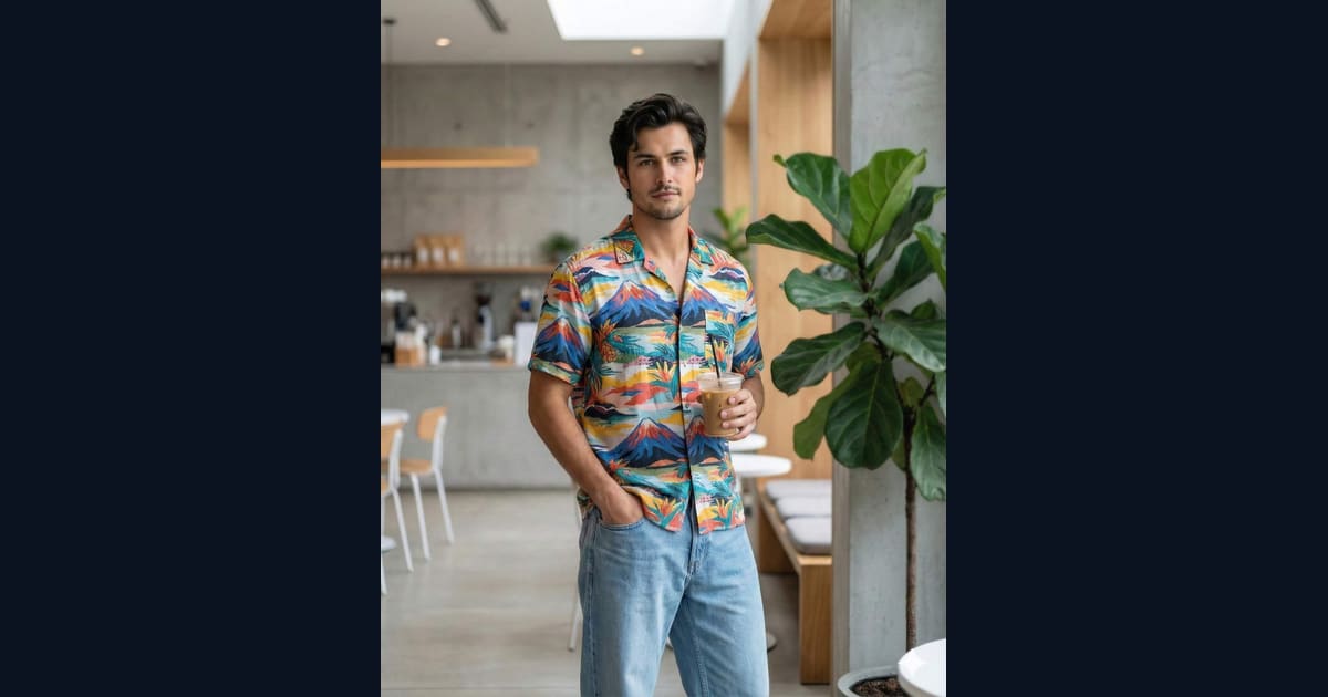 Volcanic Vibes and Iced Coffee AI Image Prompt Result