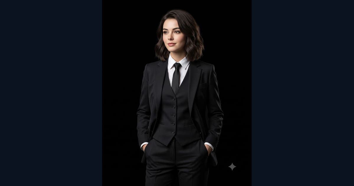 Women's Power Suit AI Image Prompt Result