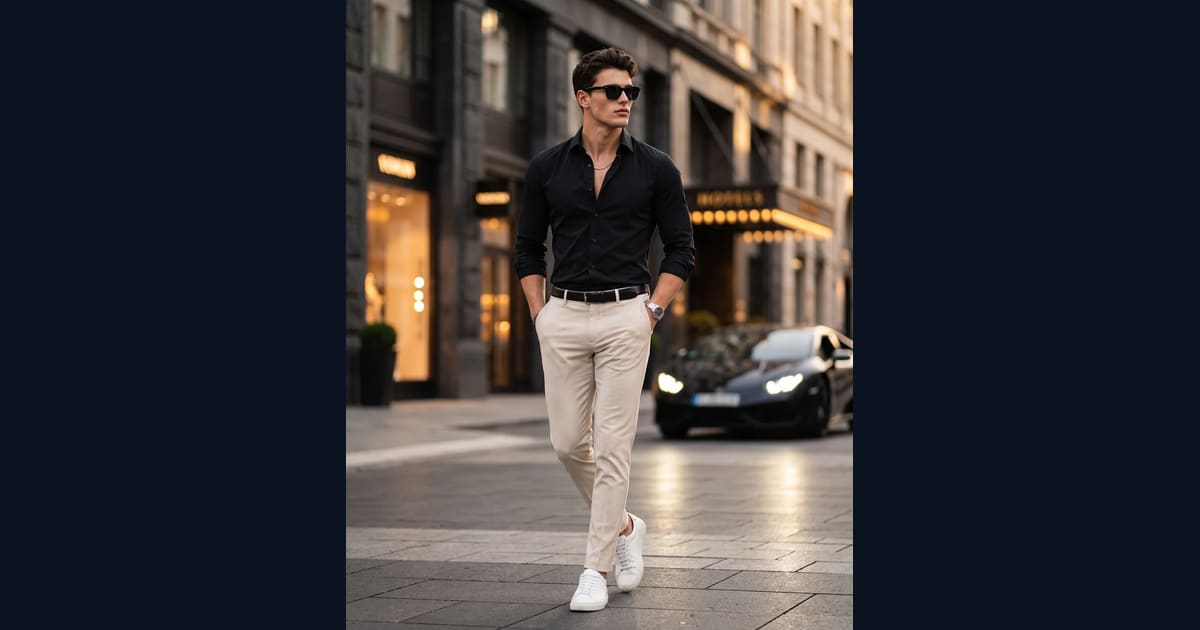 Men's Urban Fashion AI Image Prompt Result