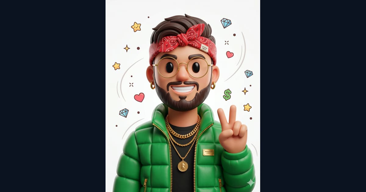 Cool 3D Avatar Prompt AI Image Prompt Result