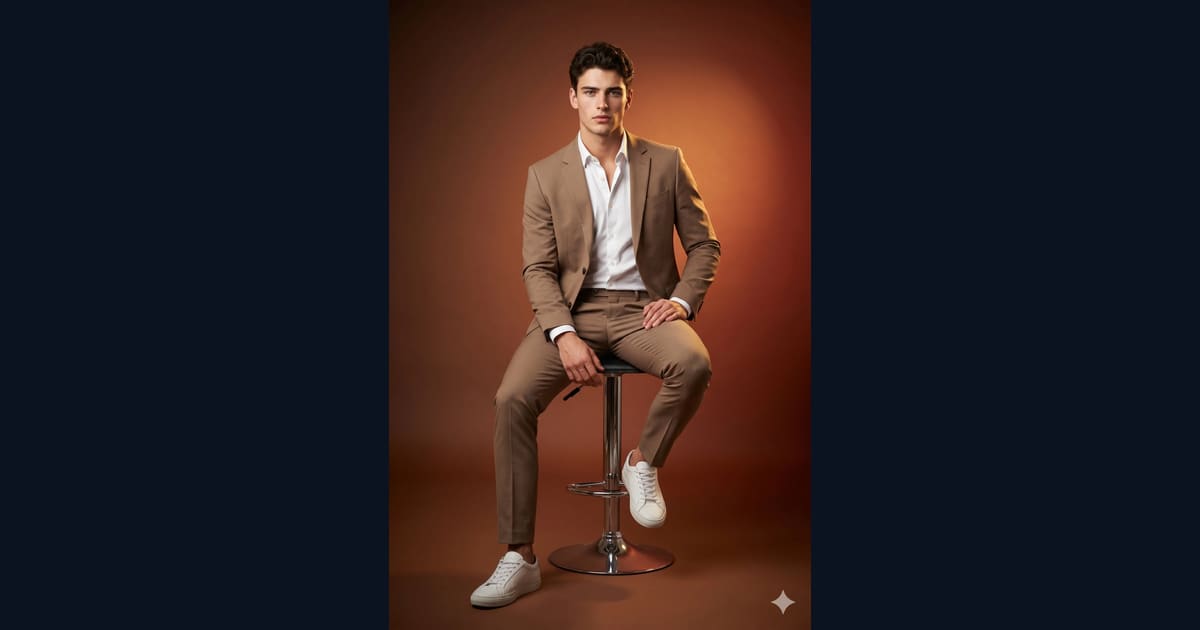 Editorial Male Fashion Prompt AI Image Prompt Result