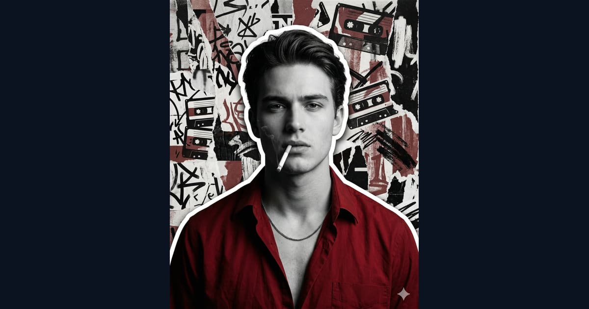 Gritty Urban Male Portrait Prompt AI Image Prompt Result