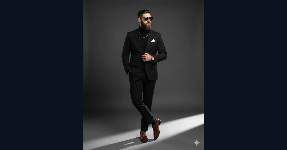 Editorial Men's Fashion Prompt AI Image Prompt Result