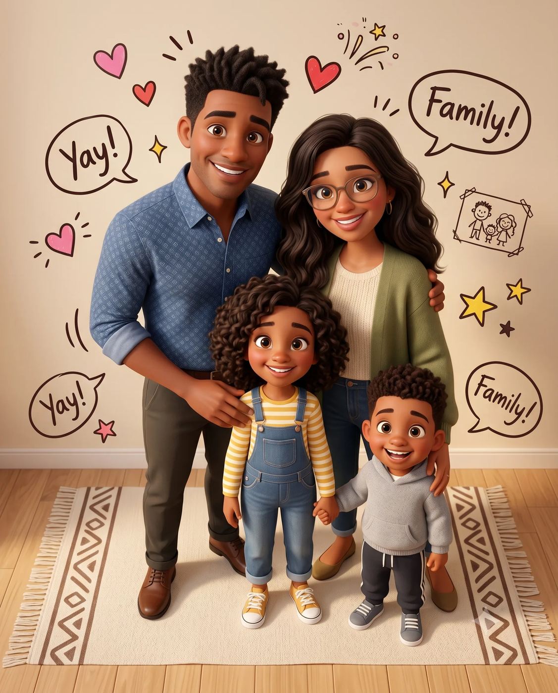 Cozy 3D Family Gathering