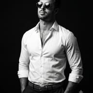 Monochrome Men's Fashion Portrait AI Photo Editing Prompt