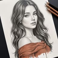 realistic-woman-pencil-sketch-portrait-terracotta-top-ai-prompt-by-promptplum-7
