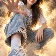Smoky Golden Reach Sneakers