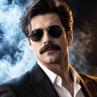 man-suit-sunglasses-smoke-portrait-ai-prompt-promptplum-5