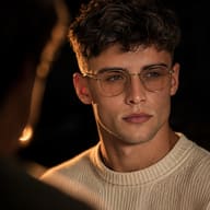 man-cream-sweater-round-glasses-chiaroscuro-lighting-portrait-ai-prompt-by-promptplum-7