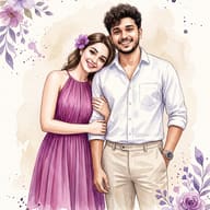 romantic-couple-with-purple-flowers-watercolor-illustration-ai-prompt-by-promptplum-3