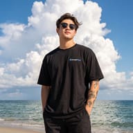 man-black-outfit-beach-large-cloud-portrait-ai-prompt-by-promptplum-2