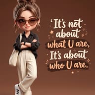 3d-chibi-girl-fashion-quote-poster-brown-background-gemini-prompt-6