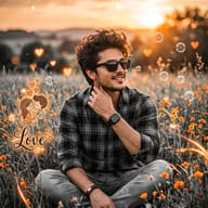 smiling-man-with-heart-bokeh-and-bubbles-portrait-prompt-by-promptplum-3