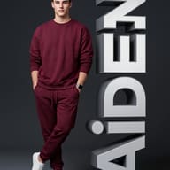 Man Standing with 3D Stacked Typography Studio Portrait Prompt
