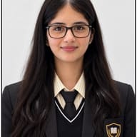 ChatGPT AI Generated Photorealistic school ID card photo of a girl with dark hair and glasses in a black blazer and tie.