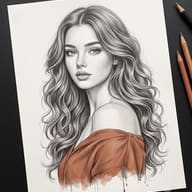 realistic-woman-pencil-sketch-portrait-terracotta-top-ai-prompt-by-promptplum-5