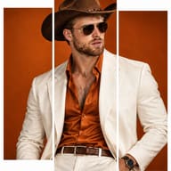 Western Triptych Fashion Portrait