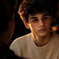 man-cream-sweater-round-glasses-chiaroscuro-lighting-portrait-ai-prompt-by-promptplum-8