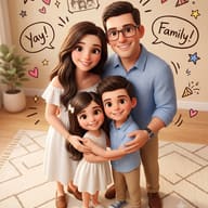 Result 6 for Cozy 3D Family Gathering AI Photo Editing Prompt
