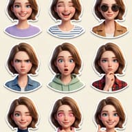 Result 2 for The Expression Grid AI Photo Editing Prompt