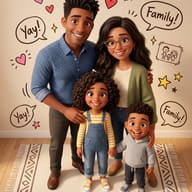 Result 13 for Cozy 3D Family Gathering AI Photo Editing Prompt
