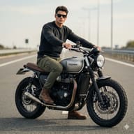 Result 2 for Cinematic Rider AI Photo Editing Prompt
