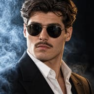 man-suit-sunglasses-smoke-portrait-ai-prompt-promptplum-4