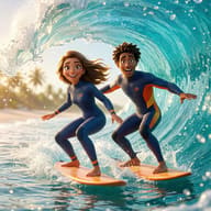 Result 2 for Tropical Wave Riders AI Photo Editing Prompt