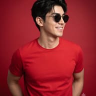 Man in Round Sunglasses and Red T-shirt Studio Portrait
AI Photo Editing Prompt AI generated studio portrait of a smiling young man wearing round sunglasses and a red t-shirt looking away against a monochromatic red background.