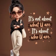 3d-chibi-girl-fashion-quote-poster-brown-background-gemini-prompt-4