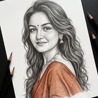 realistic-woman-pencil-sketch-portrait-terracotta-top-ai-prompt-by-promptplum-3
