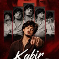 Red Collage Poster ChatGPT AI Photo Editing Prompt. AI generated digital portrait of a man pointing against a red background with multiple poses.