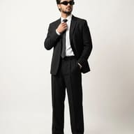 Result 3 for Classic Black Tailoring AI Photo Editing Prompt