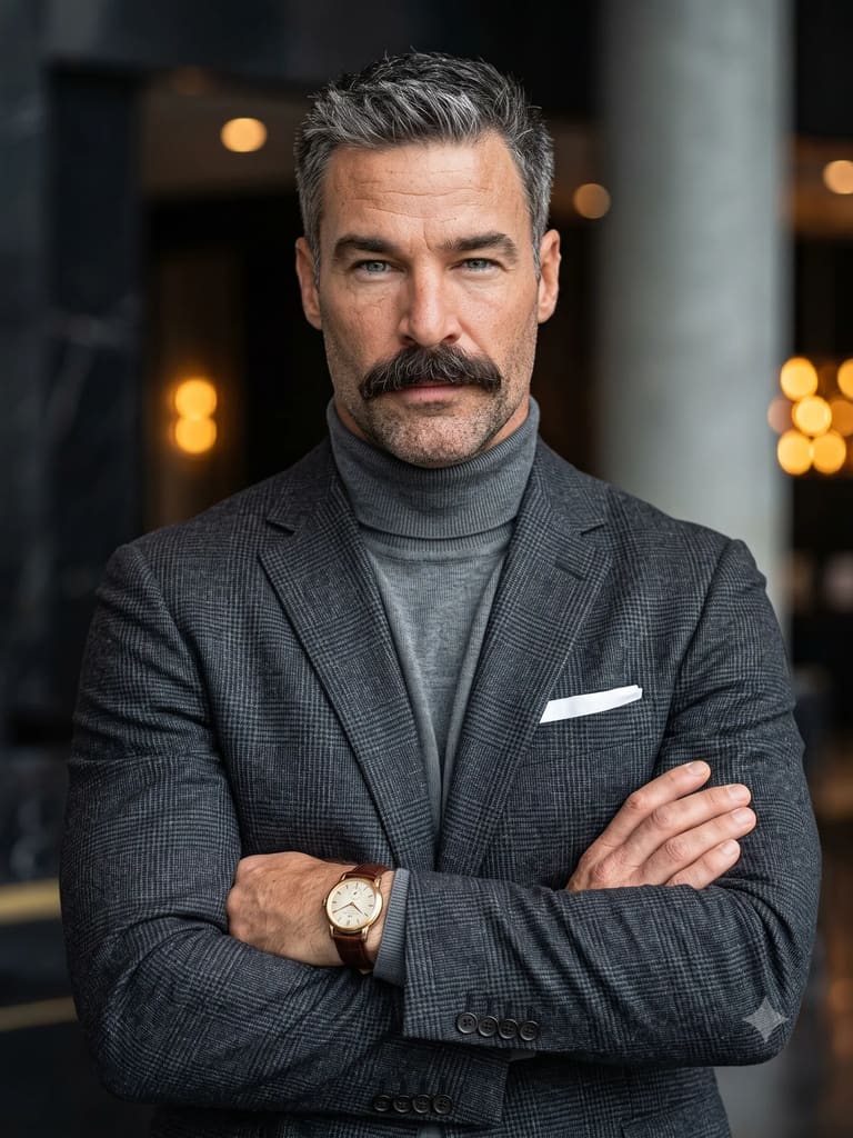 Sophisticated Gentleman Look Business Portrait (Variation 3)