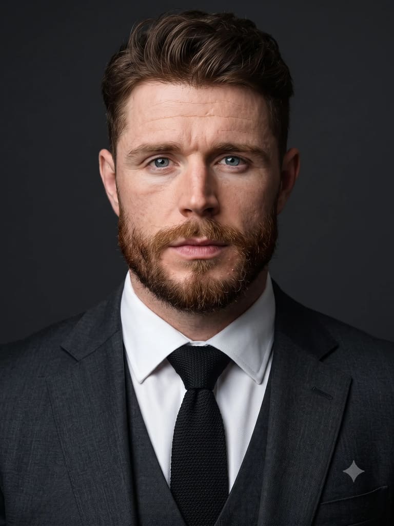 Professional Corporate Headshot of Businessman Portrait (Variation 1)