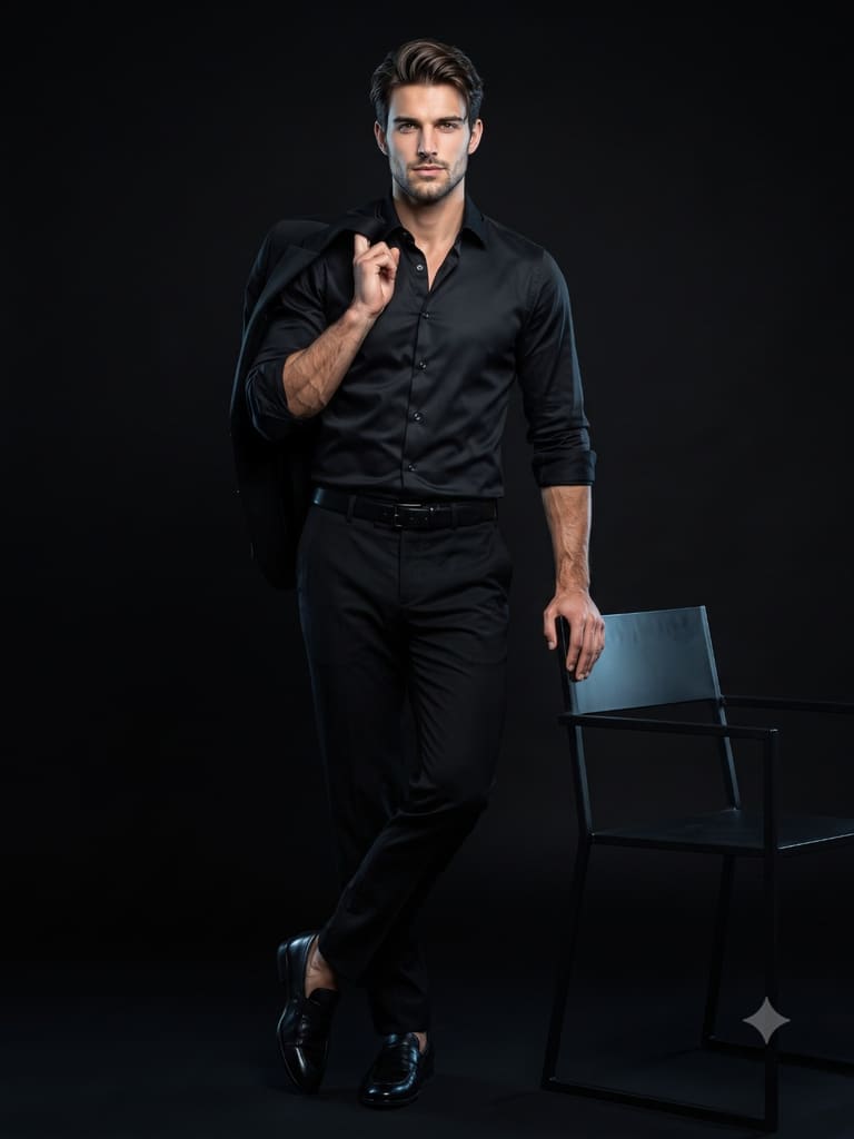 Studio Portrait with Chair