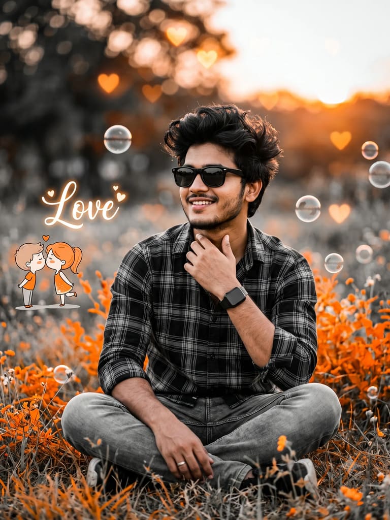 Stylish Boy for Instagram Portrait (Variation 2)