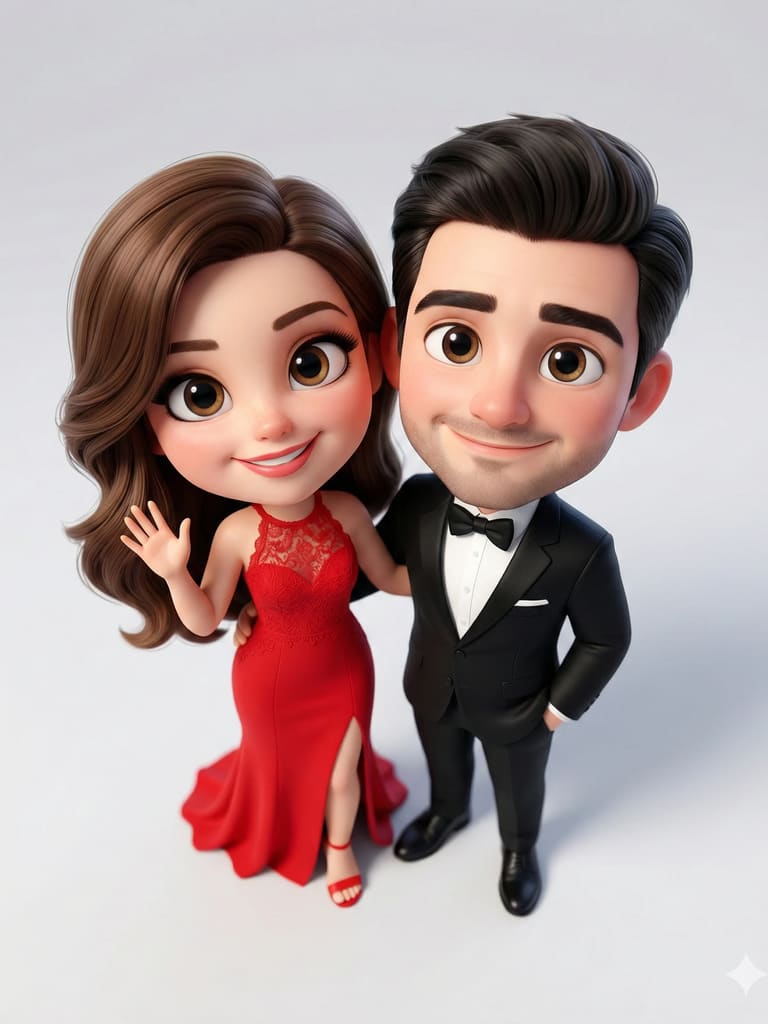 Chibi-Inspired Couple
