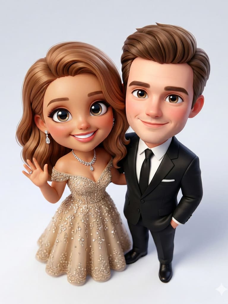 Chibi-inspired Couple 3d Animation (Variation 5)